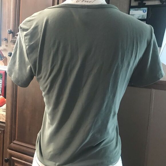 no boundaries size large green scrunched crop top - Picture 13 of 13